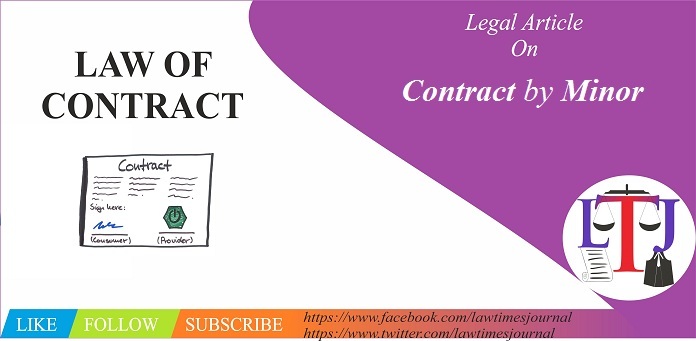 Contract by Minor - Law Times Journal