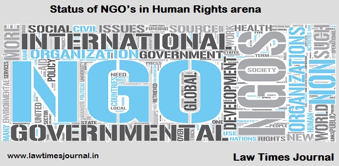 Status of NGO in Human Rights arena