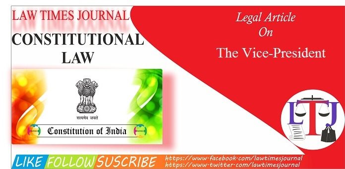 The Vice-President in the constitution of India