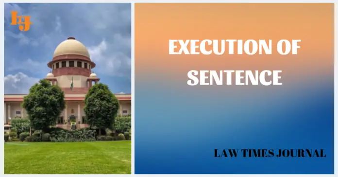 Execution of sentence
