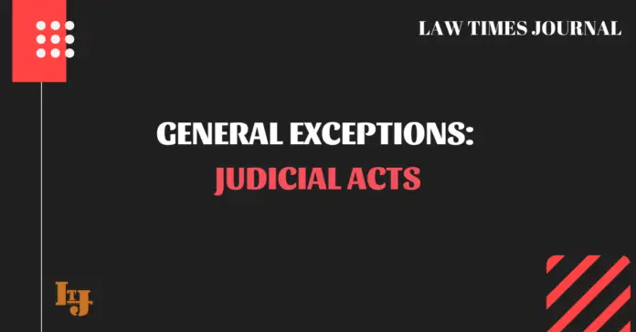 judicial acts