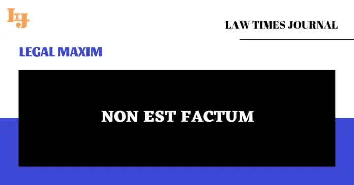 Non Est Factum