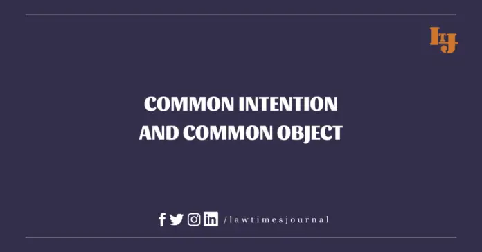 Common intention and common object