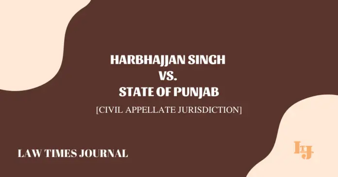 Harbhajjan Singh v. State of Punjab
