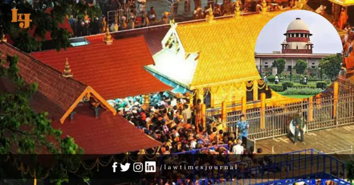 Court can refer larger questions of law to a large bench in a review petition: SC ruled in the nine judges bench headed by CJI in Sabarimala issue.