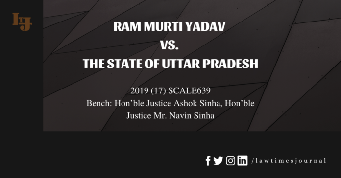 Ram Murti Yadav vs The State of Uttar Pradesh