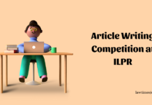 Article Writing Competition at ILPR Article Writing Competition at ILPR- Law Times Journal