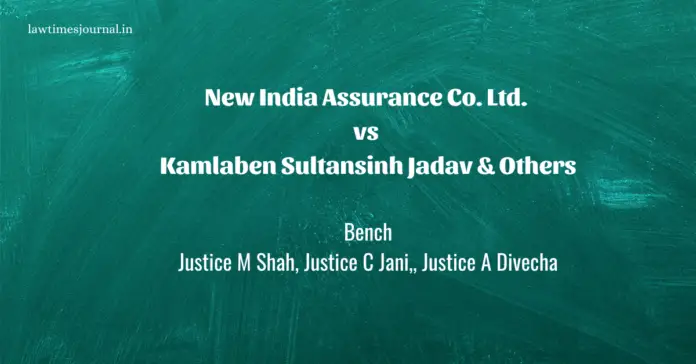 New India Assurance Co. Ltd. vs. Kamlaben Sultansinh Jadav & ors.
