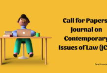 Call for Papers- Journal on Contemporary Issues of Law (JCIL) Call for Papers- Journal on Contemporary Issues of Law (JCIL)