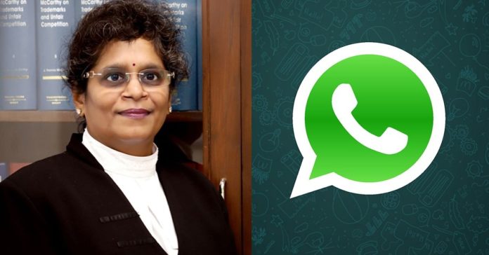 Justice Prathiba Singh recuses from hearing WhatsApp Case