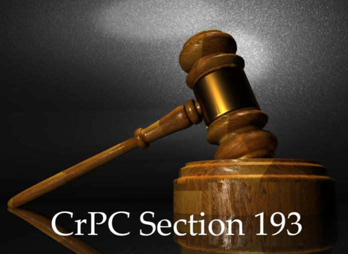 Section 193 - CrPC
